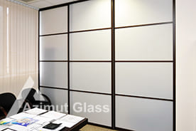 Матовые перегородки для дома