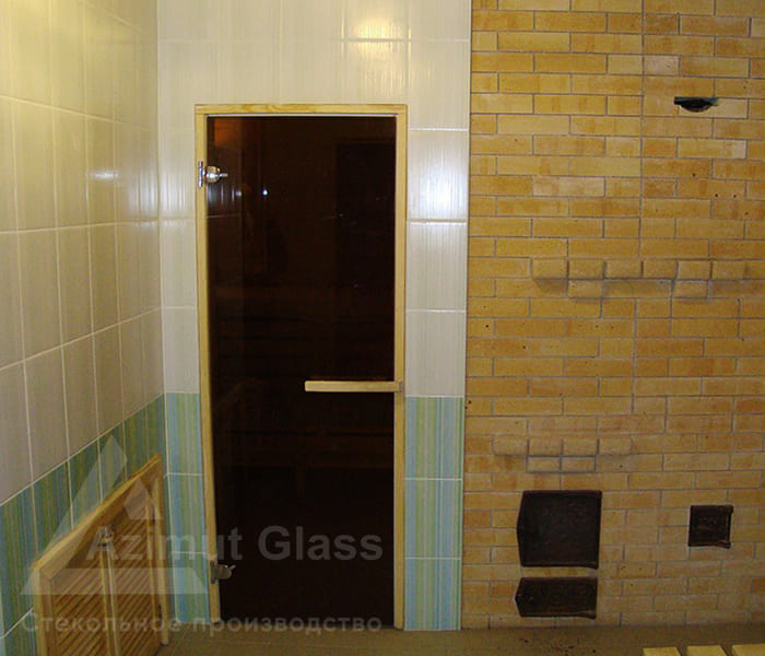 Установка стеклянных дверей в банях и саунах