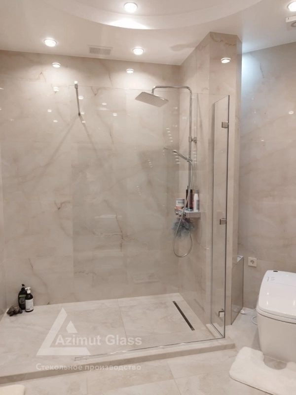 Угловая душевая перегородка из стекла без двери - Республиканская ул ...