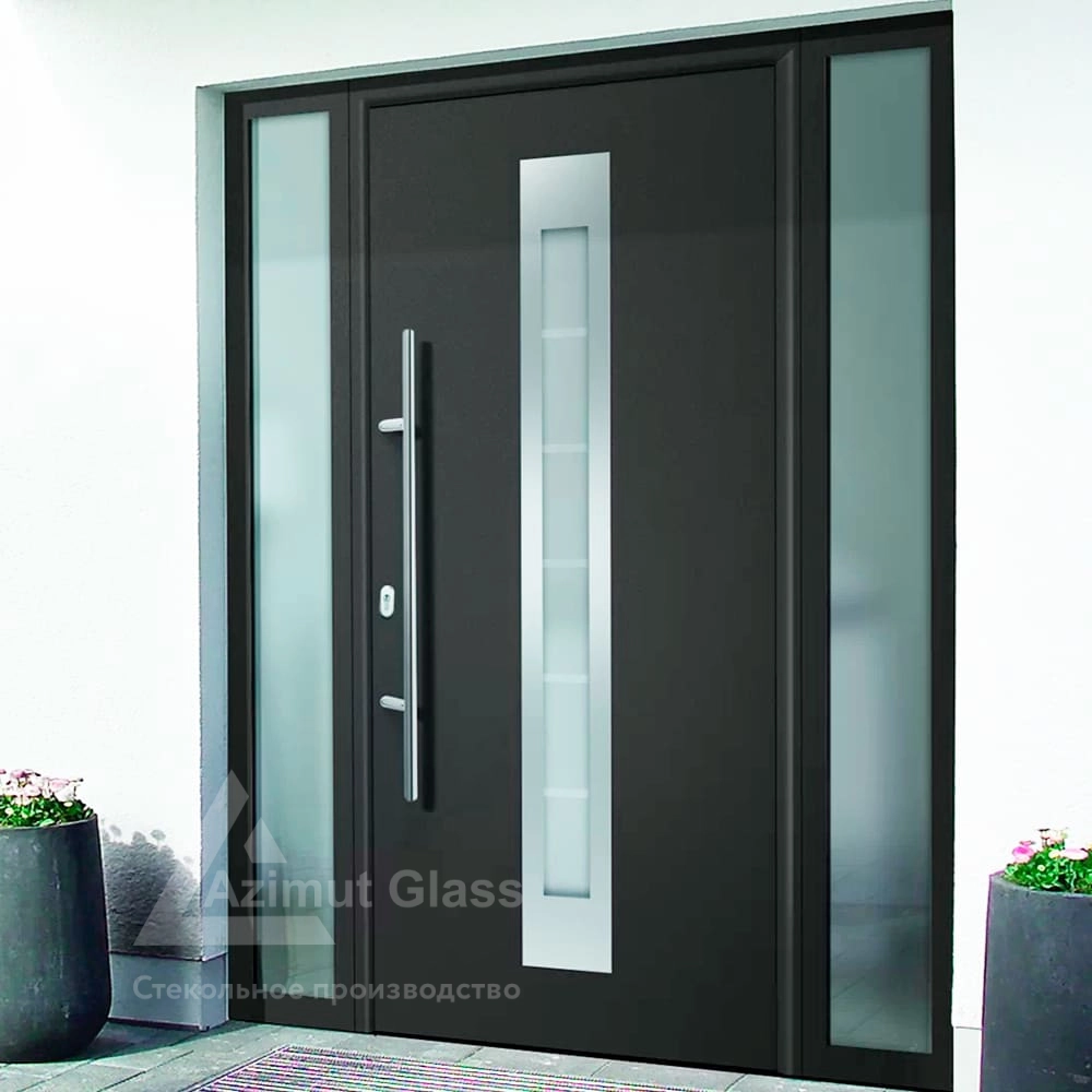 Входные стеклянные двери для дома на заказ, купить в Санкт-Петербурге, цена  от 30000 ₽ | Azimut-Glass